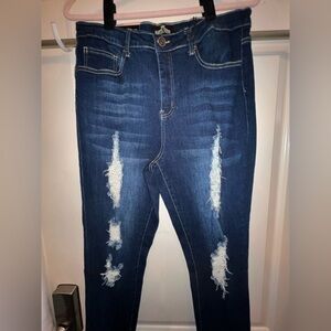 Haute Curve Distressed Skinny Jeans.
NWT. Size: 14. Asking: $65.